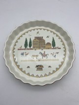 Villeroy &amp; Boch AMERICAN SAMPLER Quiche Dish - 9.5&quot; Porcelain Luxembourg... - $40.95 CAD