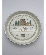 Villeroy &amp; Boch AMERICAN SAMPLER Quiche Dish - 9.5&quot; Porcelain Luxembourg... - $40.95 CAD