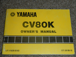 1983 83 CV80 CV 80 SCOOTER MODEP RIVA OWNER OWNERS OWNER&#39;S MANUAL - $20.72