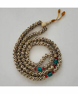 Tibetan Endless Knot carved on Yak Bone Prayer Beads/Mala/Rosary - Made ... - $1,124.63 MXN