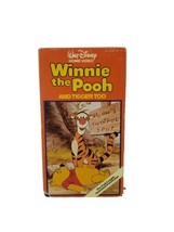 1991 Walt Disney Home Video Winnie the Pooh and Tigger Too VHS 64V - £4.40 GBP