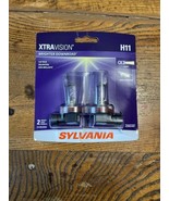 Sylvania XTRAVISION H11 Pair Set High Performance Headlight 2 Bulbs New ... - £10.94 GBP