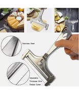 Hard Cheese Slicer Adjustable Stainless Steel Wire Cutter Kitchen Cookin... - $18.44 CAD