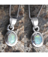 Lightning Ridge Solid Opal Double Sides Pendant Necklace - $104.99