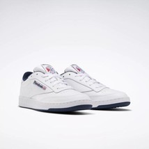 Reebok Men&#39;s Club C 85 Sneaker  AR0457 White/Navy - £55.03 GBP