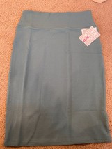 LuLaRoe Cassie Pencil Skirt Womens S solid plain sage green teal  NWT - £8.89 GBP