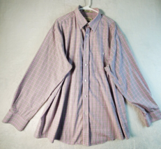 Orvis Shirt Mens Size XL Pink Plaid 100% Cotton Long Sleeve Collared Button Down - £10.73 GBP