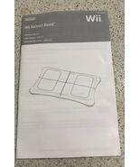 Wii Balance Board MANUAL ONLY paper Insert Guide - $11.86