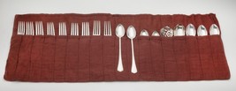 18 SLOT FLANNEL HOLDER LONG SILVERWARE PIECE STORAGE ROLL ANTI TARNISH 2... - $793.31 MXN