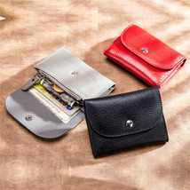 Vintage Genuine Top Layer Leather Small Wallets Coin Purses Card Change ... - £11.03 GBP