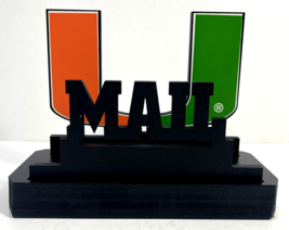 Miami Hurricanes Licensed Shelia&#39;s Ncaa Football Wood PLAQUE/SIGN - £19.74 GBP