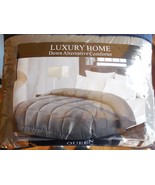 Luxury Home All Seasons Down Alternative Comforters -Gray- Size: Full/Queen - $39.32 CAD