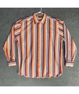 St Croix Shirt Adult 2XL XXL Multicolor Vertical Stripe Preppy Button Up... - £26.79 GBP