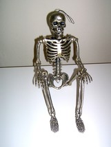 Grandin Road Halloween Skeleton Gunmetal Tabletop - $24.99