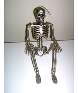 Grandin Road Halloween Skeleton Gunmetal Tabletop - $24.99