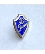 Vintage US Jaycees Shield Silver and Blue Lapel Hat Lanyard Pin - £10.18 GBP