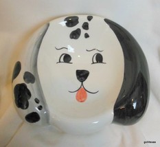 Vintage Hand Painted Dog Bowl Made in Italy 7 x 7.5 x 3&quot; - £18.93 GBP