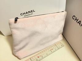 CHANEL Beauty Light Pink Velvet Cosmetic Makeup Bag Clutch VIP Gift New,... - $32.00