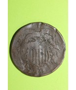 Low Grade Cull 1864 Two 2 Cent Coin Combined  53 - $14.24