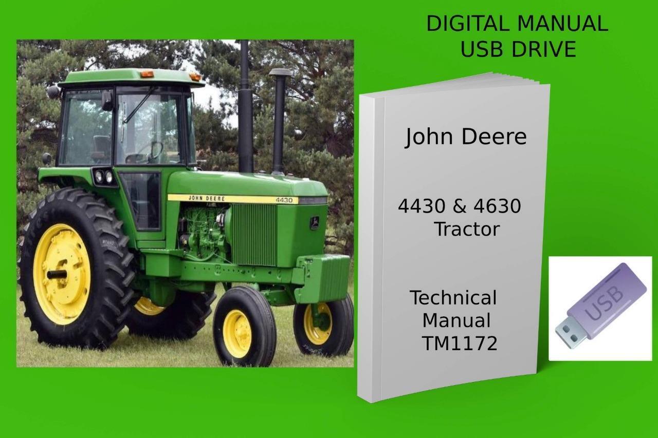 John Deere 4430 &amp; 4630 Tractor Service Technical Manual See Description - $23.74