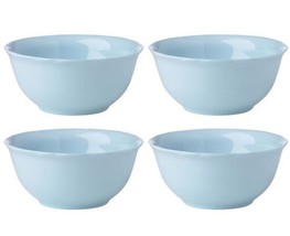LENOX 4pc SCALLOPED ALL PURPOSE BOWL COLORS SOLID BLUE 6oz BNIB  SOLD OUT - $43.25
