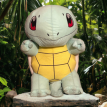Jumbo 32in Pokemon Squirtle Bead Fill Stuffed Animal Toy Plush Large Turtle 2016 - £79.20 GBP