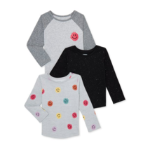 Garanimals Girls Long Sleeved Toddler Tee Shirt 3 Pack - Size 2T - £13.36 GBP