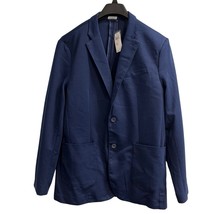 Giasone Blazer Mens XL Navy Blue Unstructured Lightweight Jacket Unlined... - $59.60