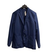 Giasone Blazer Mens XL Navy Blue Unstructured Lightweight Jacket Unlined... - $83.70 CAD