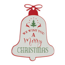 Metal Merry Christmas Bell Sign 9.75&quot;H - $48.94