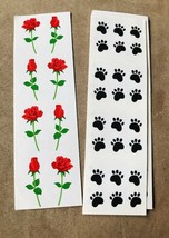 MRS FROSSMANS RED ROSES 8 TOTAL &amp; PROVO CRAFT PAW PRINTS 96 PAWS TOTAL NEW  - £11.70 GBP