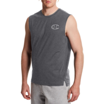 Champion Men&#39;s 2 Crew Neck Sleeveless Moist Wicking Muscle T-Shirt Grey,Blue-Sm - £24.07 GBP