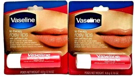 Vaseline Lip Therapy Rosy Lips 0.16 oz each Stick, Two Count - £6.32 GBP