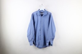 Calvin Klein Mens 16.5 34/35 Non Iron Slim Fit Striped Collared Button S... - $24.70