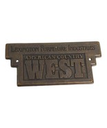 Lexington American County West Collection Logo Nameplate Plaque Badges E... - £14.72 GBP