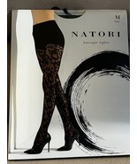 Notorious Baroque Sheer Tights M Black New - £24.12 GBP