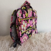 Vera Bradley Pink Floral Hanging Organizer Folding Travel Cosmetic Bag Zippers - £34.27 GBP