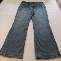 St. John's Bay High-Rise Bootcut-Leg Women's Size 16 Cotton Denim Blue Jeans image 11