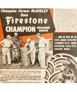 1947 Firestone Champion Tractor Tires Advertisement Farming Agriculture ... - $556.74 MXN