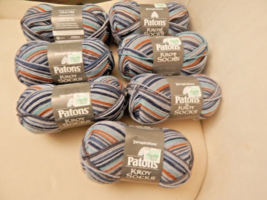 lot 7 Yarnspirations  Patons Kroy Socks Wool/Nylon - sdrift 55750-243455 - £46.69 GBP