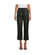 Time &amp;Tru Women&#39;s Faux Leather Ankle Straight Leg Cargo Pants 27&quot; Inseam... - £15.67 GBP