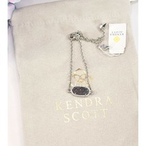 Kendra Scott Elaina Rainbow Multi Drusy Rhodium Chain Bracelet NWT - $63.86