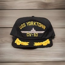 USS Yorktown CV-10 Snapback Hat SnapBack Cap US Navy Aircraft Carrier Military - $13.99