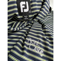 Footjoy FJ Men Golf Polo Shirt Bent Oak Blue Green Short Sleeve Stretch XL - £15.62 GBP