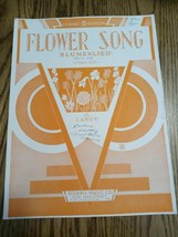 Flower Song Sheet Music Blumenlied - £14.93 GBP