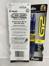 (2) Pilot Blue G2 Premium Gel Roller Ball Pen Fine Point Ink 2pk Combine Ship! - £4.74 GBP