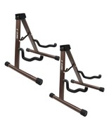 Double Guitar Stand Floor Adjustable Heavy Duty A Frame Universal Foldin... - $31.40