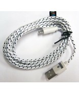 BUY 1 GET 1 FREE WHITE RD CLOTH ANDROID CHARGER PHONE CORDS new micro us... - $6.41 CAD