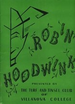Robin Hoodwink Program Villanova College Turf and Tinsel Club 1953 - $49.45