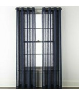 (1) NEW Linden Street Brooke INDIGO Sheer Grommet Curtain 50x84 JCPENNEY... - $1,091.30 MXN